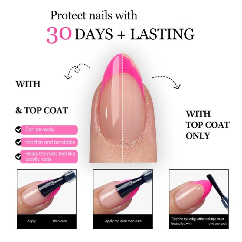150Pcs French Tip Press On Nail Glossy or Matte Finish Easy Application Nail Art