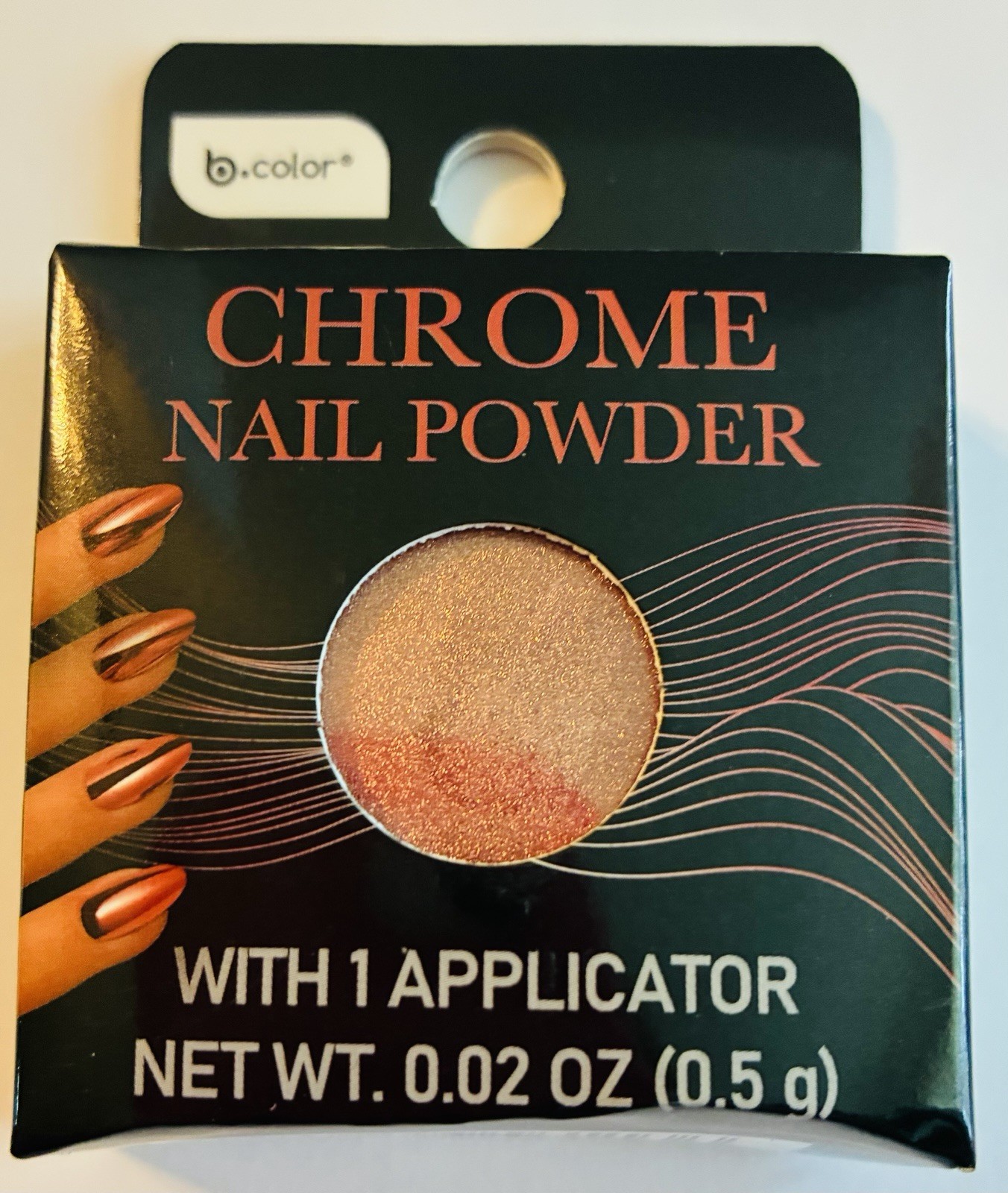 Chrome Nail Powder bundle. (2)Orchid Blume(2)Lucky Penny(2)Peacock Feather