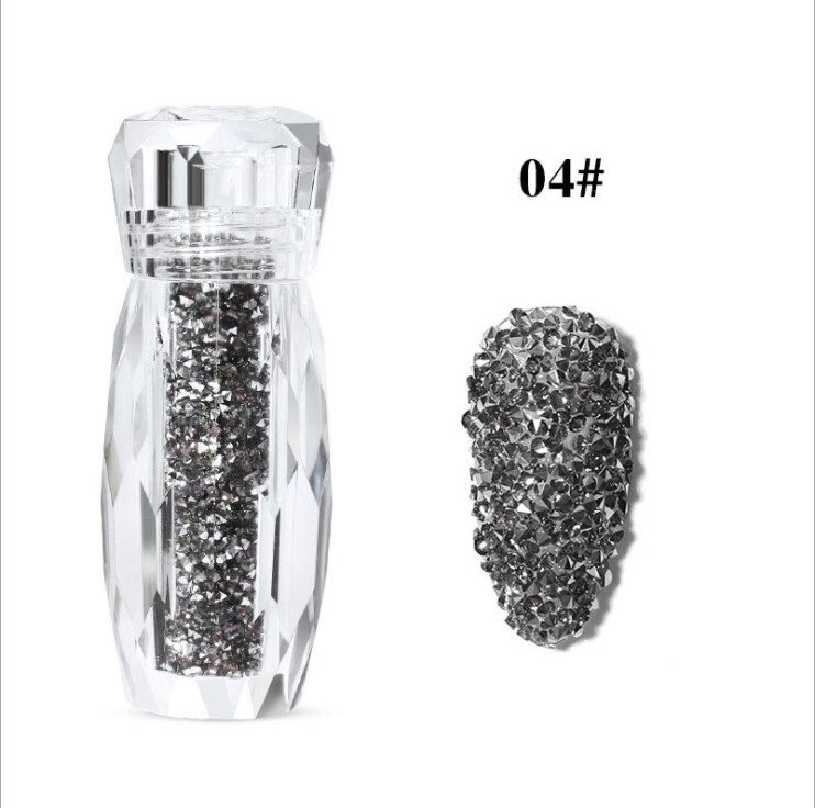 8 Colors Manicure Decor Mini Caviar Micro Beads Nail Art Crystals Glitter Set