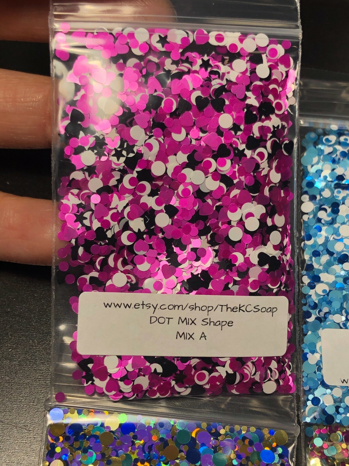 1,2,3 MM Mixed Dot Shape U Choose Color Nail Art Face Festival Crafts Makeup