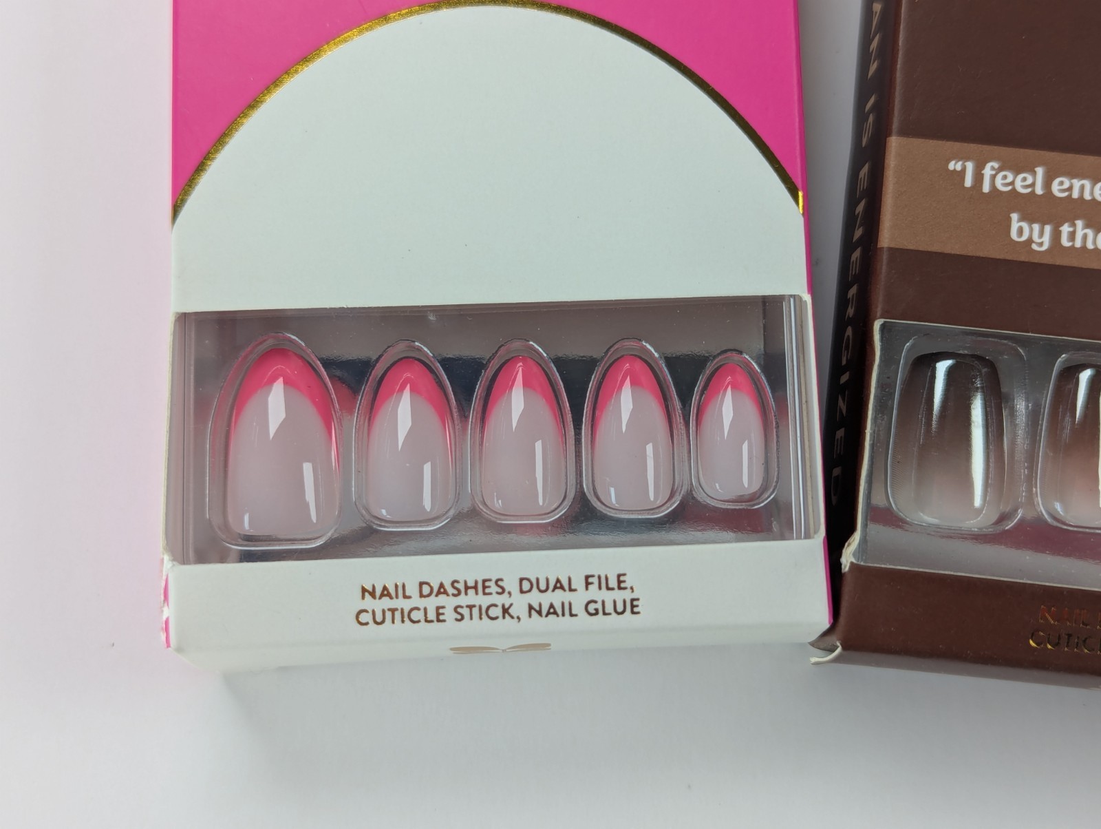 Lot Of 3 Red Aspen Nail Dashes – Pink, Brown, Pearl White