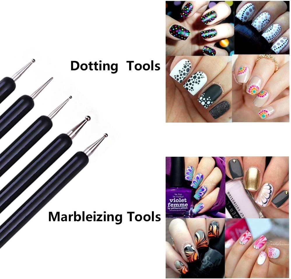 Nail Art Dotting Tools Pen Head UV l Carving Pen Nail Silicone