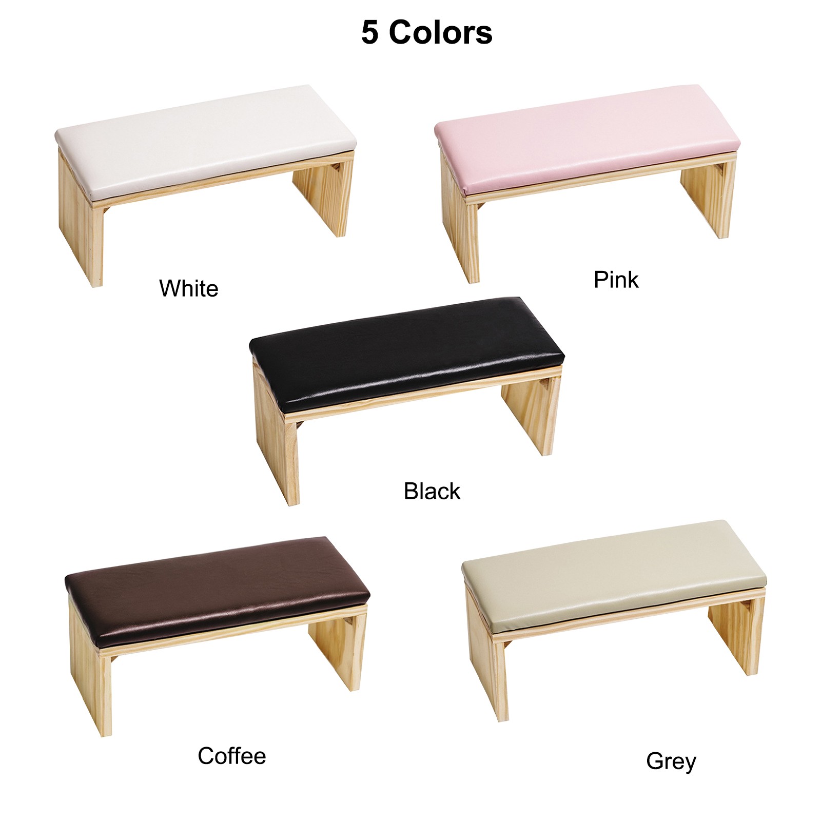 Hand Pillow Cushion For Nail Arm Rest Pillow Holder Wooden Stand Nail KXTQ