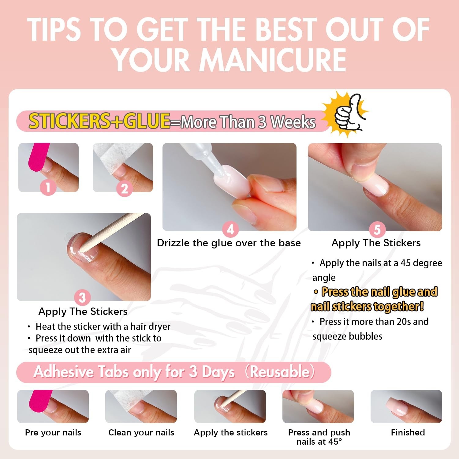Versatile 30PCS Light Pink French Tip Press On Nails – Perfect for Any Occasion