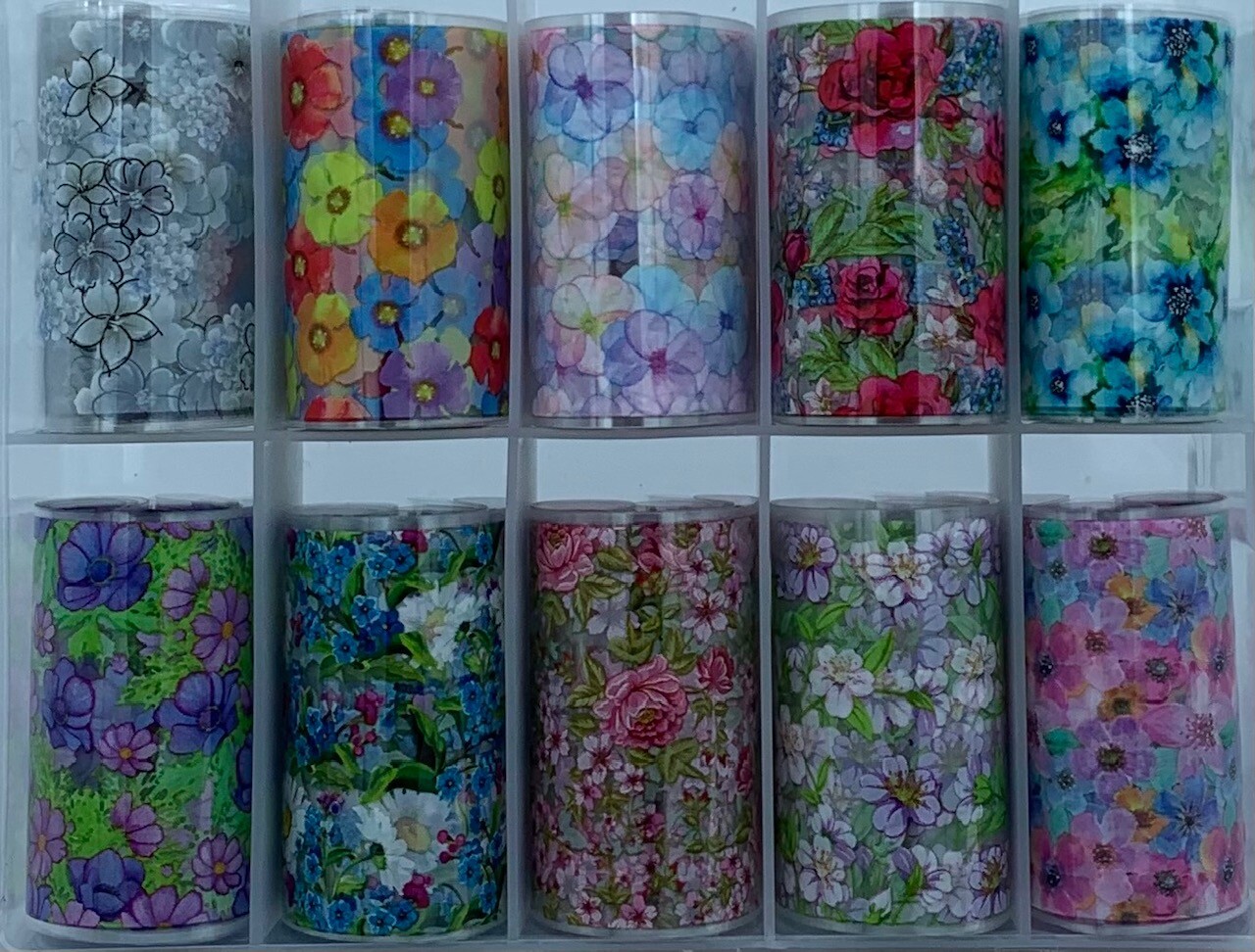 Nail Art Floral Transfer Foils