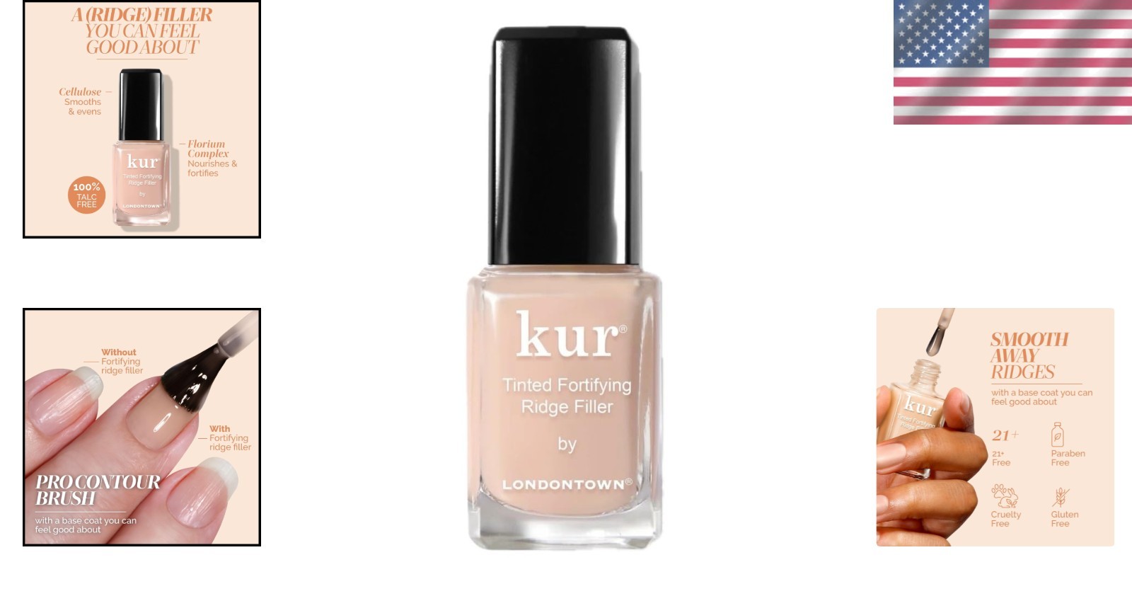 Fortifying Nail Ridge Filler – Self-Leveling & Moisturizing Base, 0.4 oz