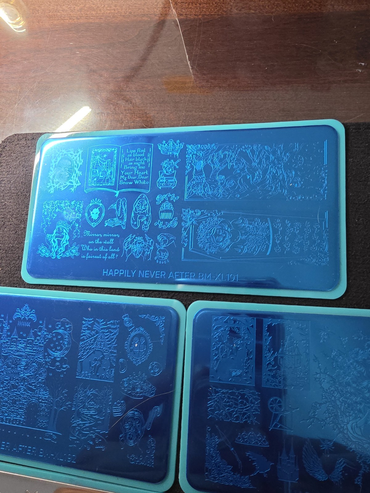 Maniology Monster Happily Never After Nail Stamp Plates Set Bm-xl191 To Bm-xl195