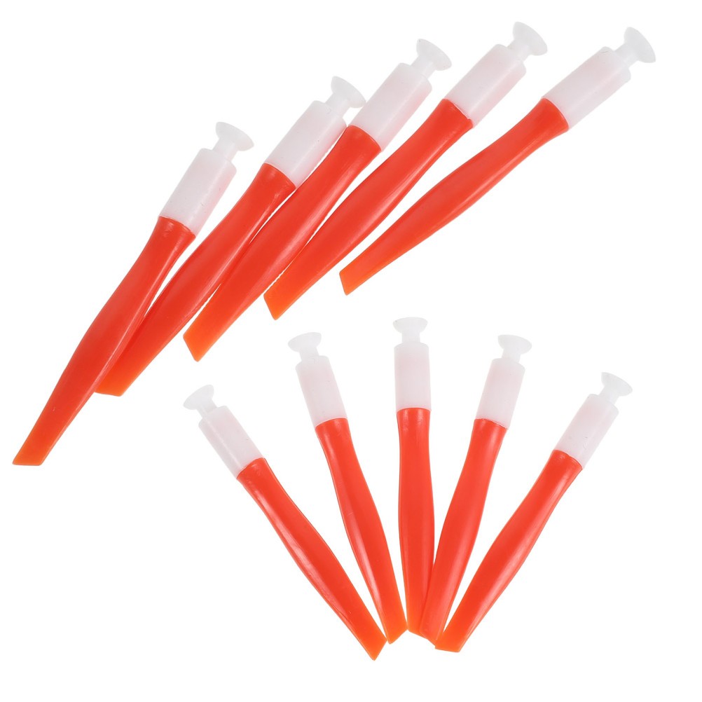 10Pcs Reusable ABS Nail Art Tools Small Silicone Suction Pens for DIY Nail Tips