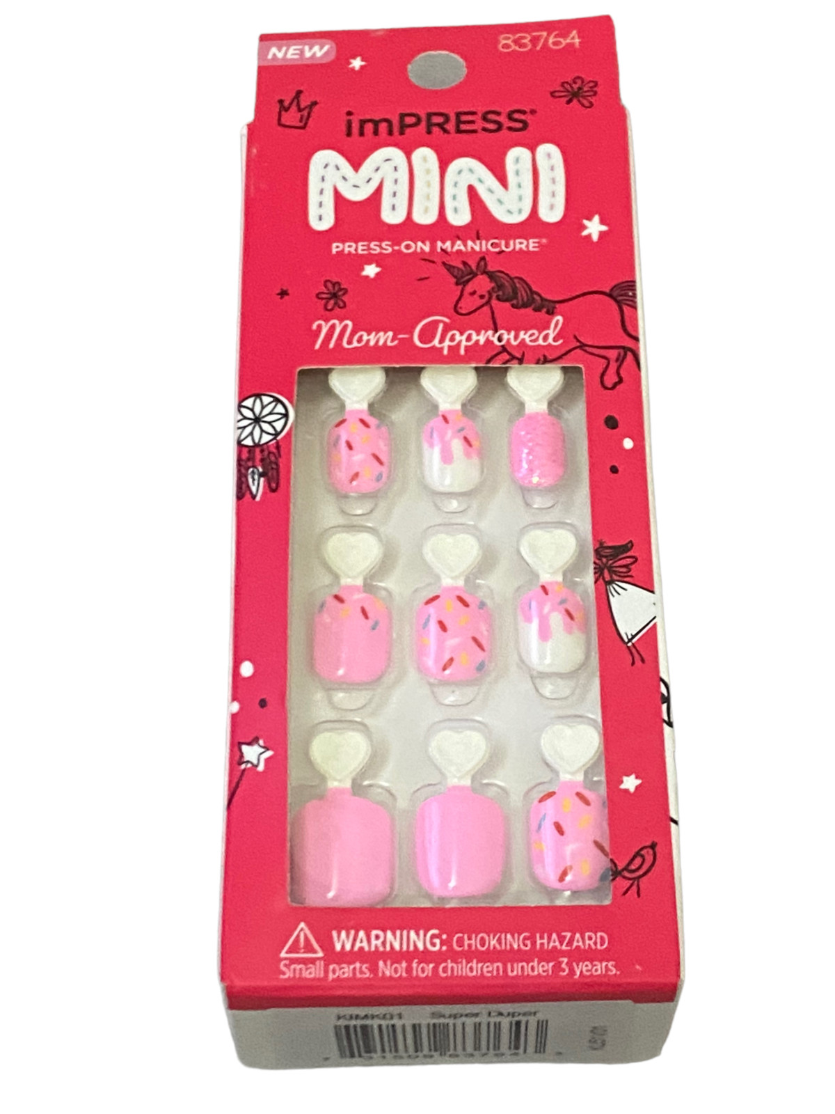Kiss Impress Mini Kids Ice Cream Sprinkles Press On Nails # 83764 – 20 Ct