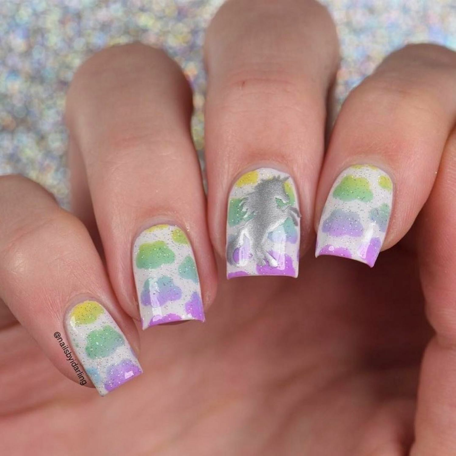 Clouds Stencils for Nails, Nail Stickers, Nail Art, Nail Vinyls