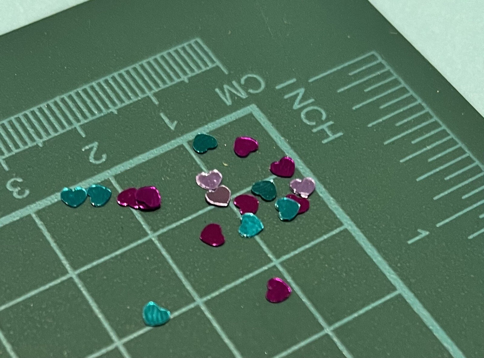 Confetti Holographic 3D Heart Glitter For Nails Art Craft Purple Pink Shinny