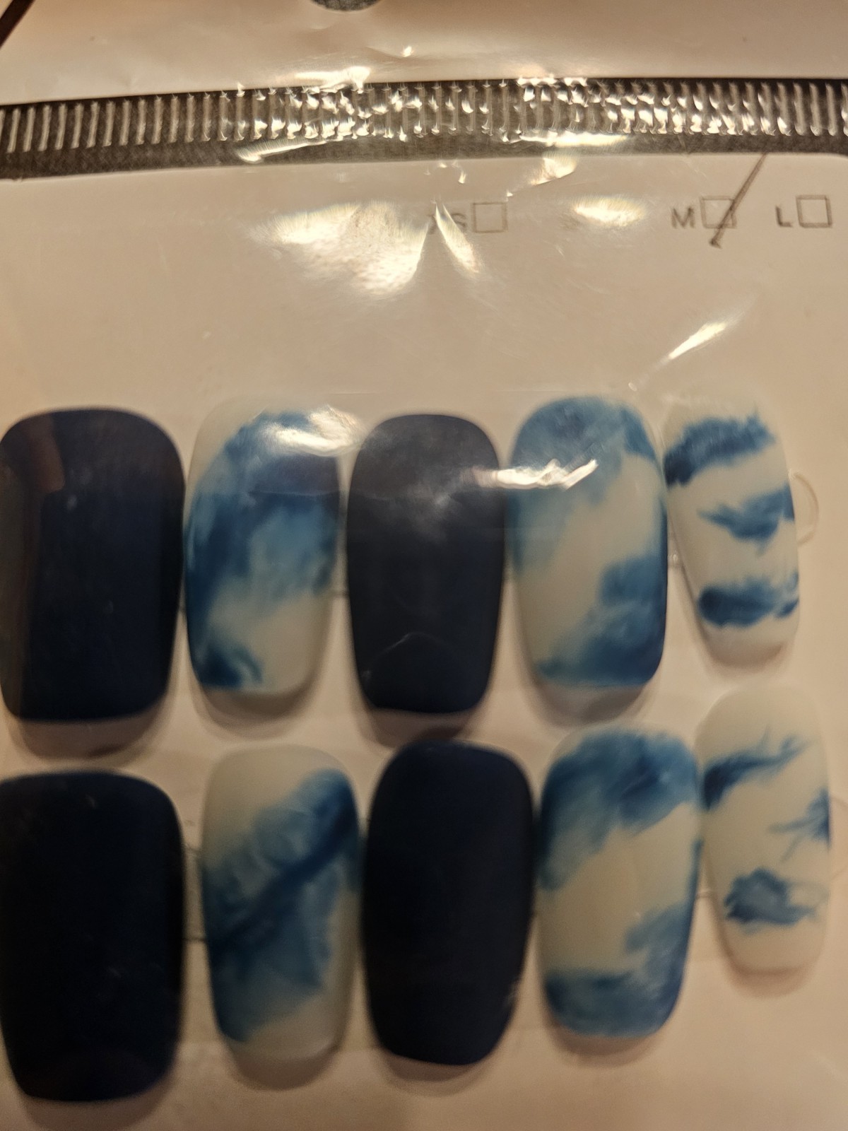 Size Medium – Medium Length Press-On Nails with Sticky Tabs Included. New In Box