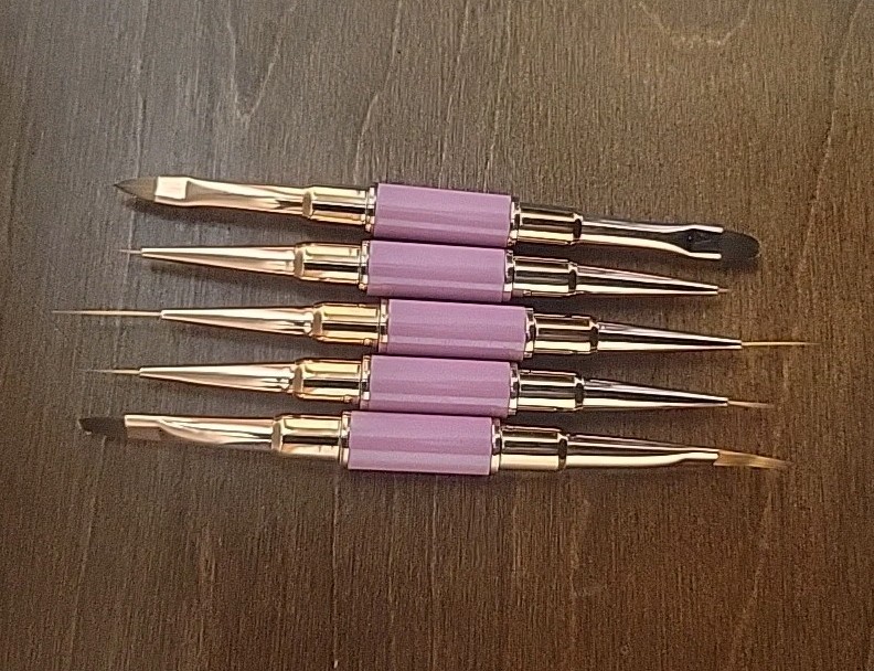5 Piece Nail Art Brush Set