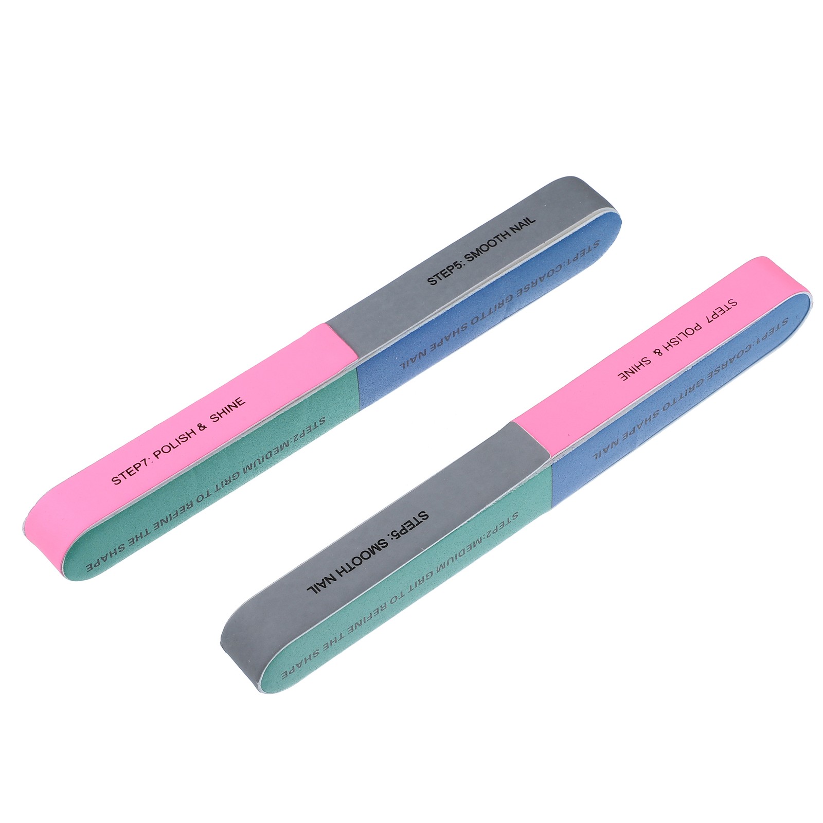 Pieces of 2 7 Sided Nail File Buffer Nail Sanding Block Filer Board Colorful