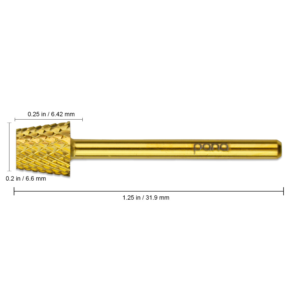 USA High Quality Gold Inverted Nail CARBIDE Bit 3/32 Electric DRILL Coarse