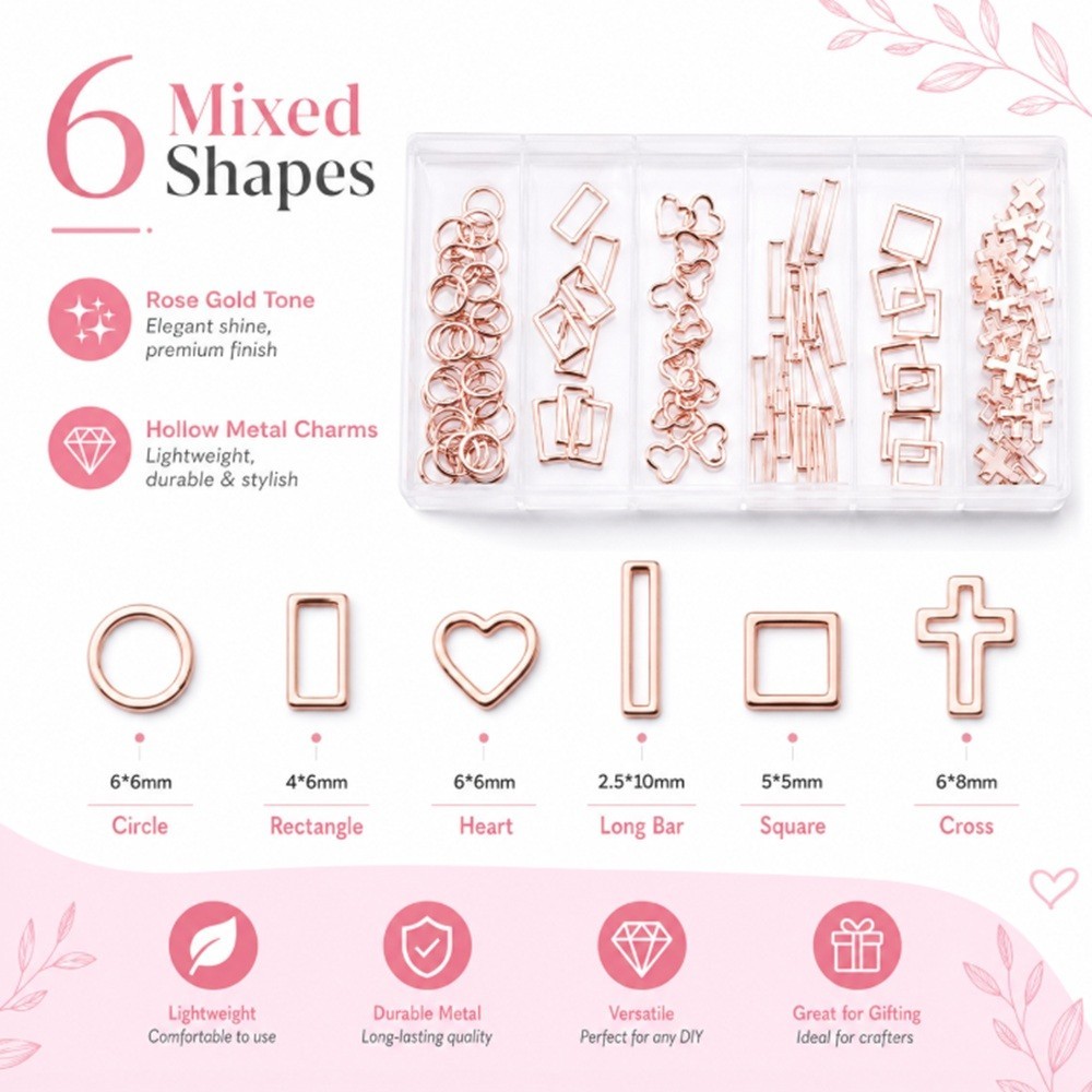 Gold 3D Nail Art Decorations – Ocean Rivets, Shell Rhinestones for Manicure Tips