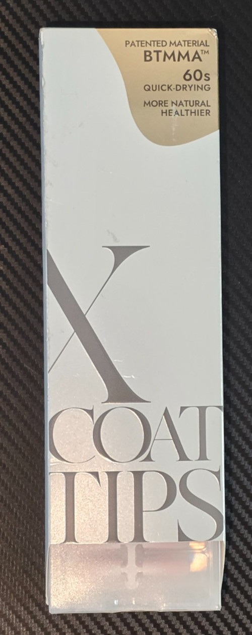 BTArt Box Nail X Coat Tips PK090 White Square Long Square Nails