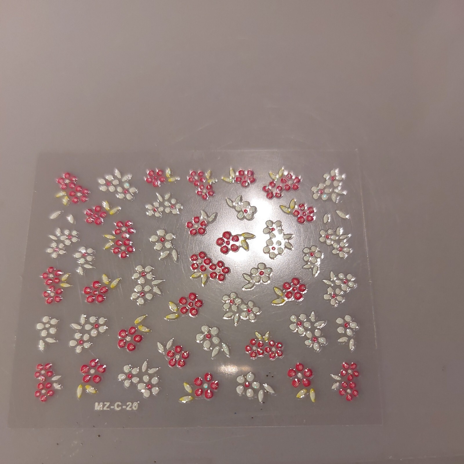 3 X Small Sheets Of Colour Nail Art Stickers (Dn381) New