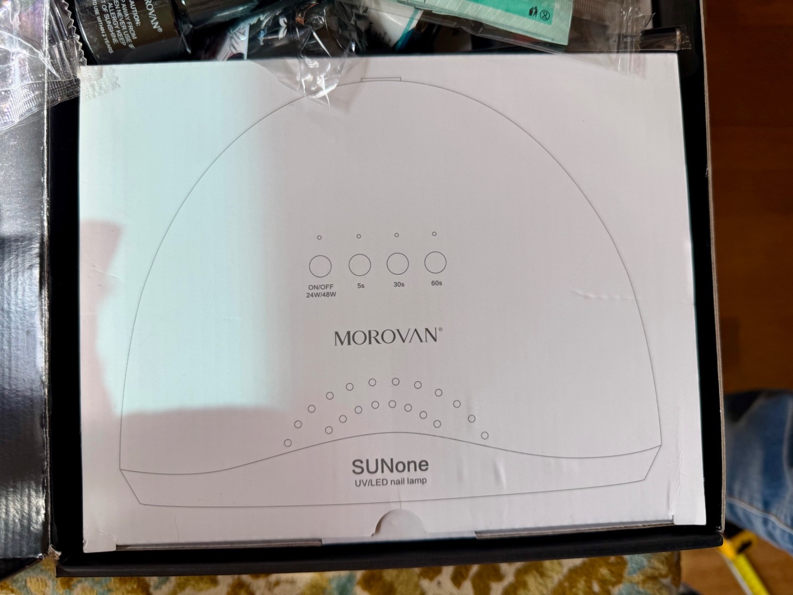 Morovan Professional Nail Art Acrylic Nail System with Drill & Dryer Open Box