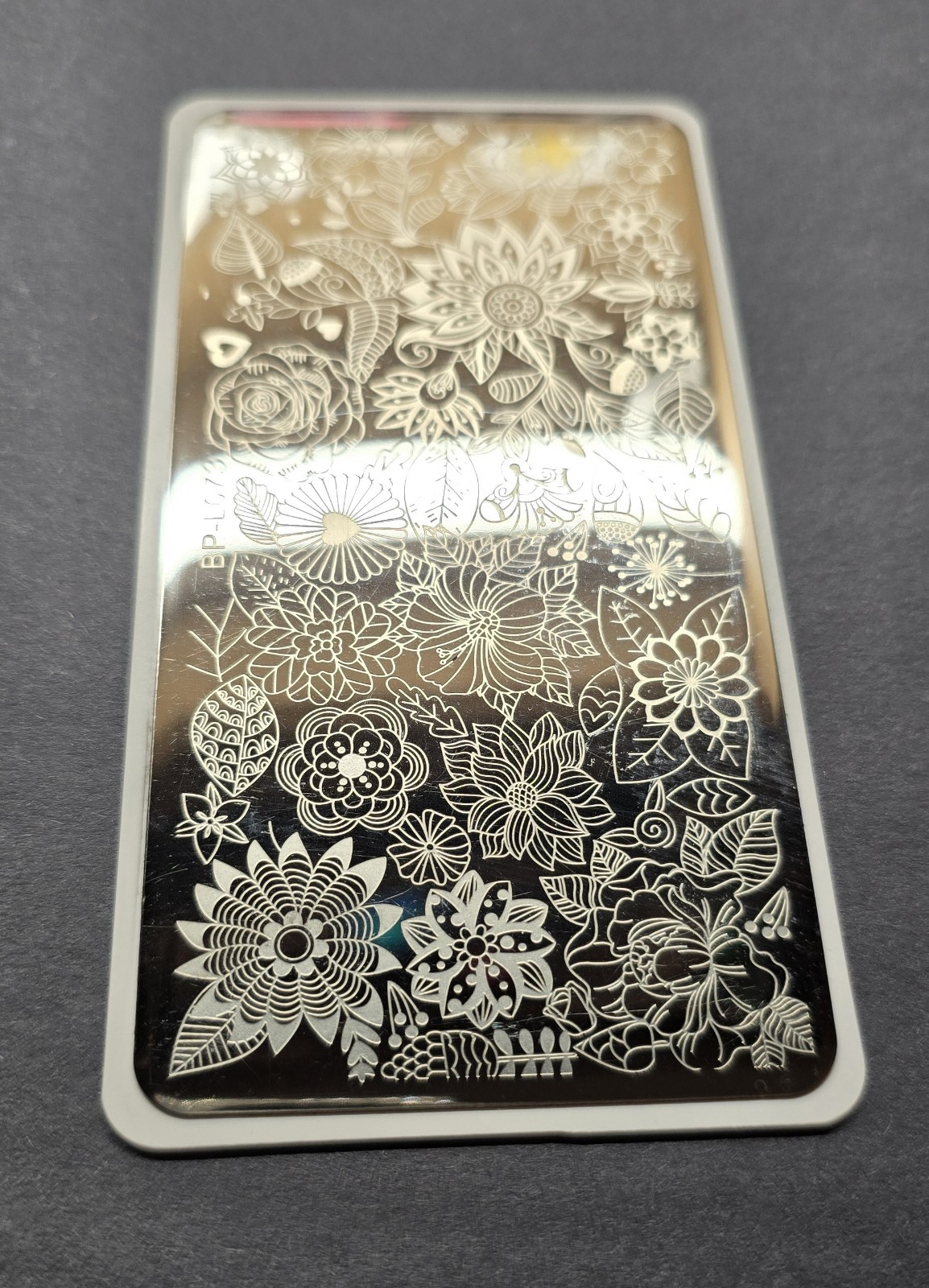 HTF Nail Art Stamp Plate BP-L073 Lace Doily Mandala Floral Spring Summer Flowers