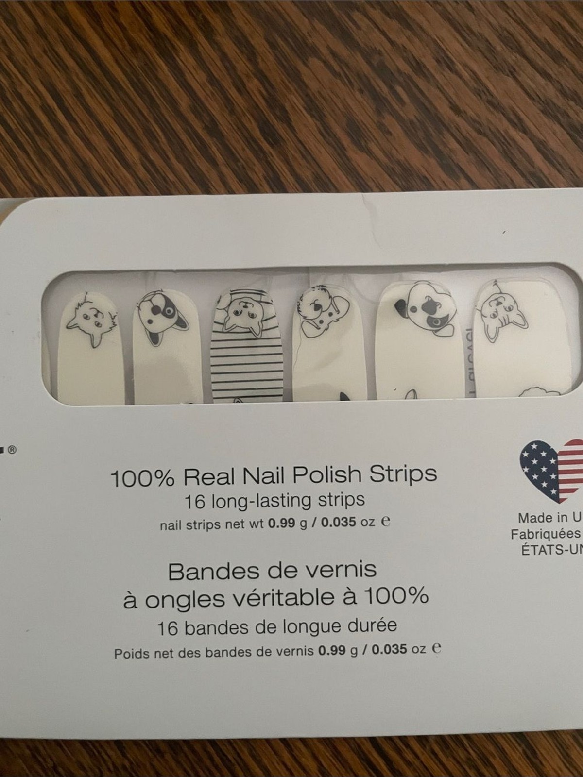 Color Street White Dog Faces Nail Polish Strips by Color Street