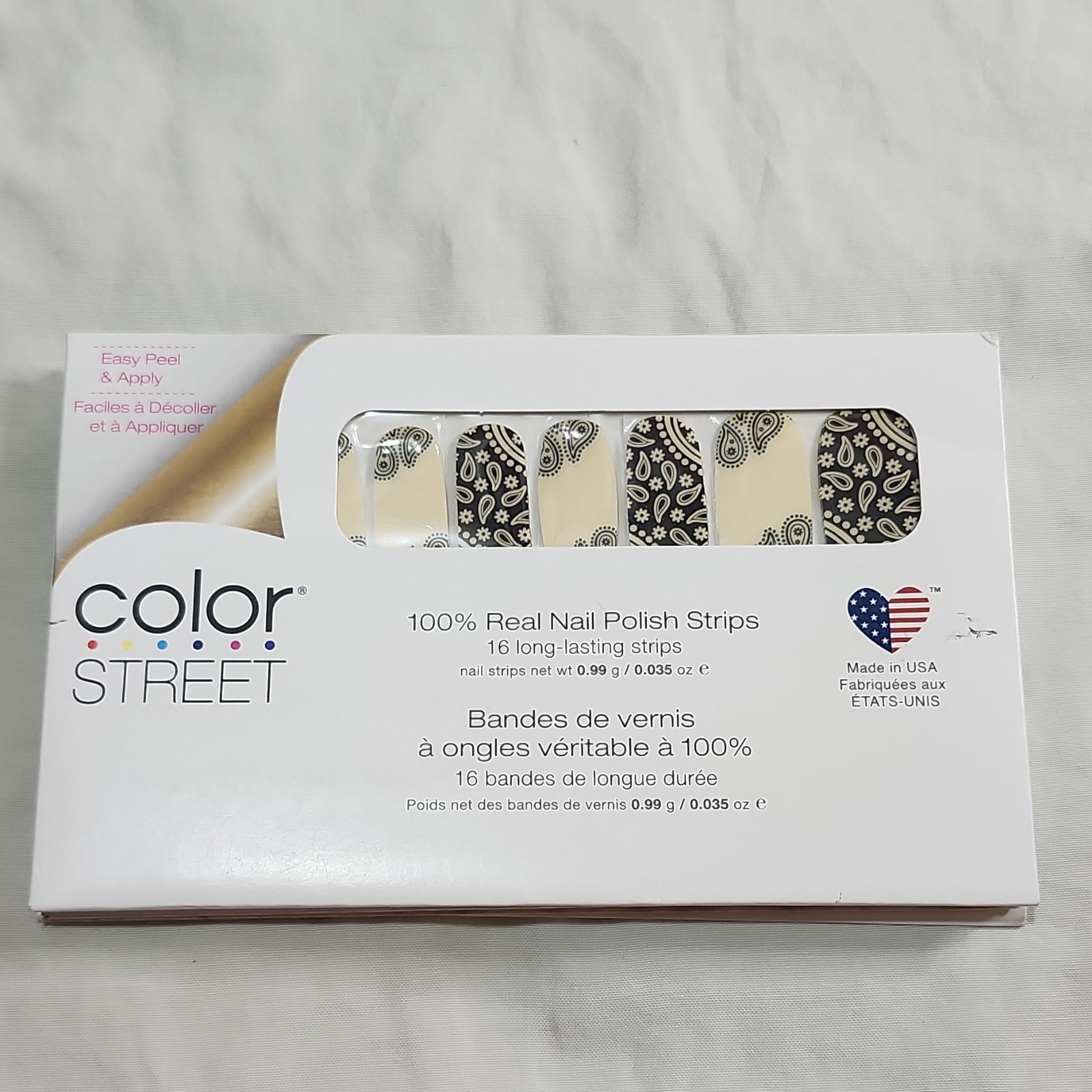 Color Street Press-On Nail Polish Strips Multicolor Variety Glow Glitter Floral
