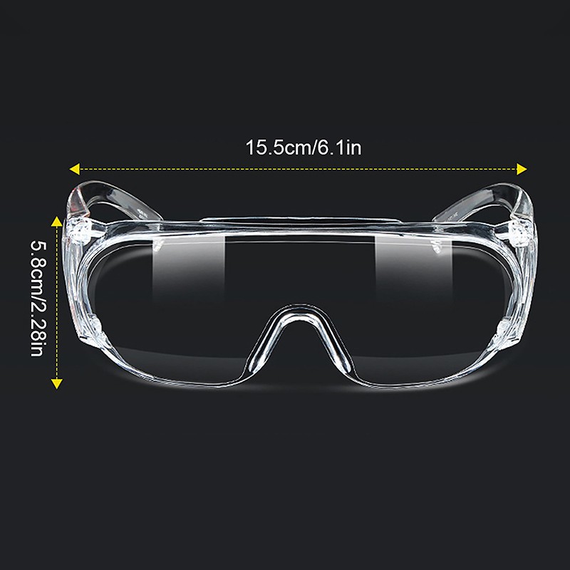 10pairs Manicure Clear Safety Goggles Anti Fog Dust Splash-Proof Glasses Goggles