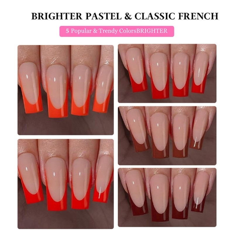 150Pcs French Tip Press On Nail Glossy or Matte Finish Easy Application Nail Art