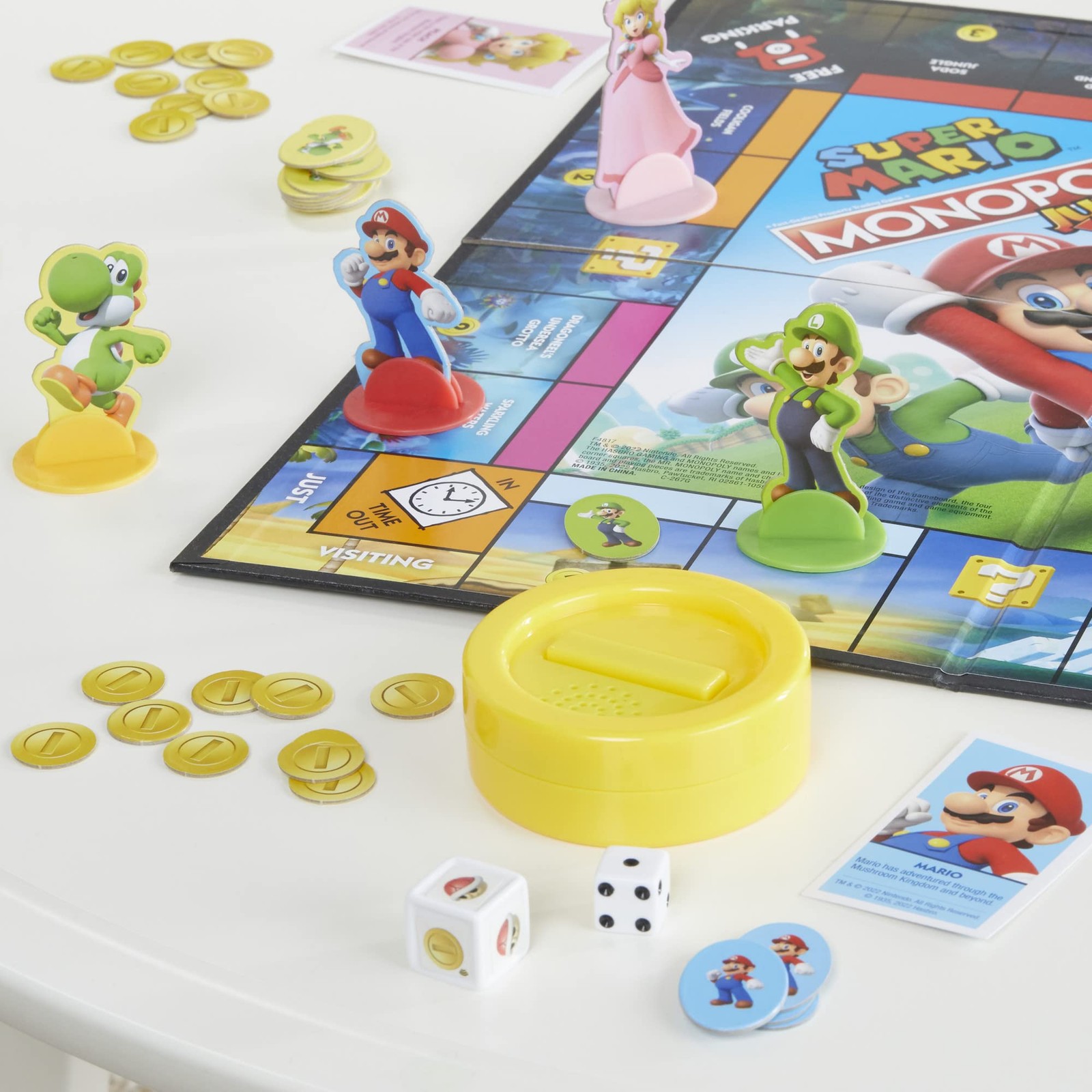 Monopoly Junior Super Mario Edition Board Game, Fun Compact, Multicolored