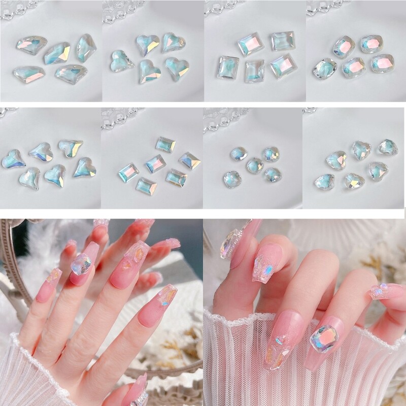 Crystal Art Rhinestones Diamonds Decorations Rings Earring