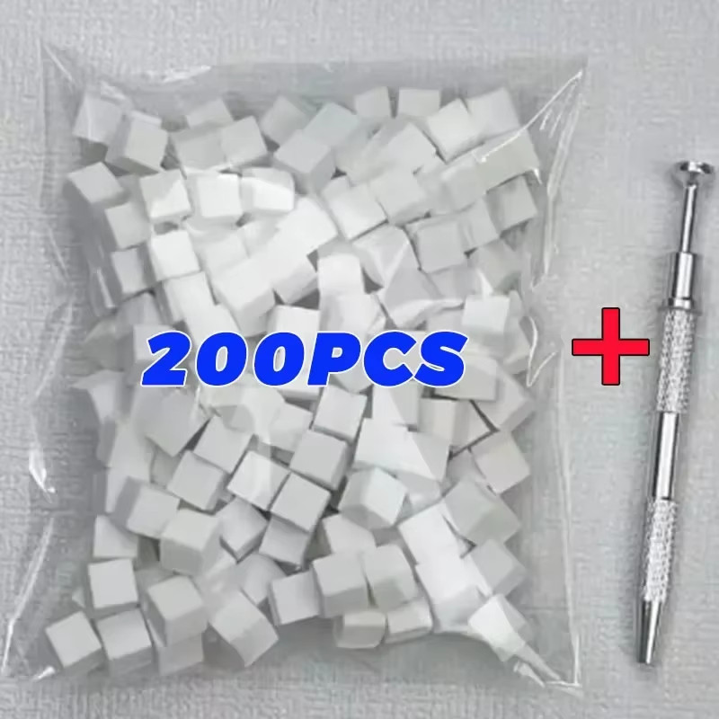 Mini Square Nail Art Sponge with 4 Claws Nail Sponge Metal Grabber Set Multipurp