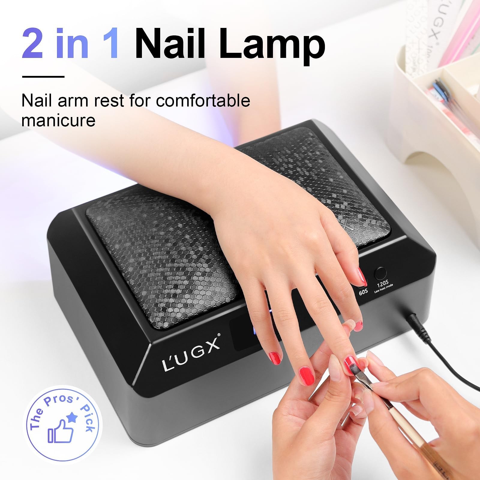 L’UGX Professional Nail Lamp for Gel Polish Dryer 72W LED UV Nail L… Fast Ship