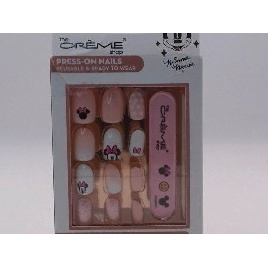 The Crème Shop x Minnie Mouse PINK Press-On Nails, BRAND NEW IN BOX