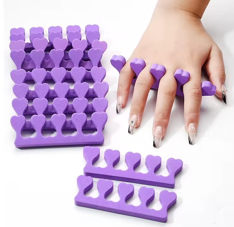 Soft Foam Finger Toe Separators Spacer Manicure & Pedicure Nail Polish Paint Art