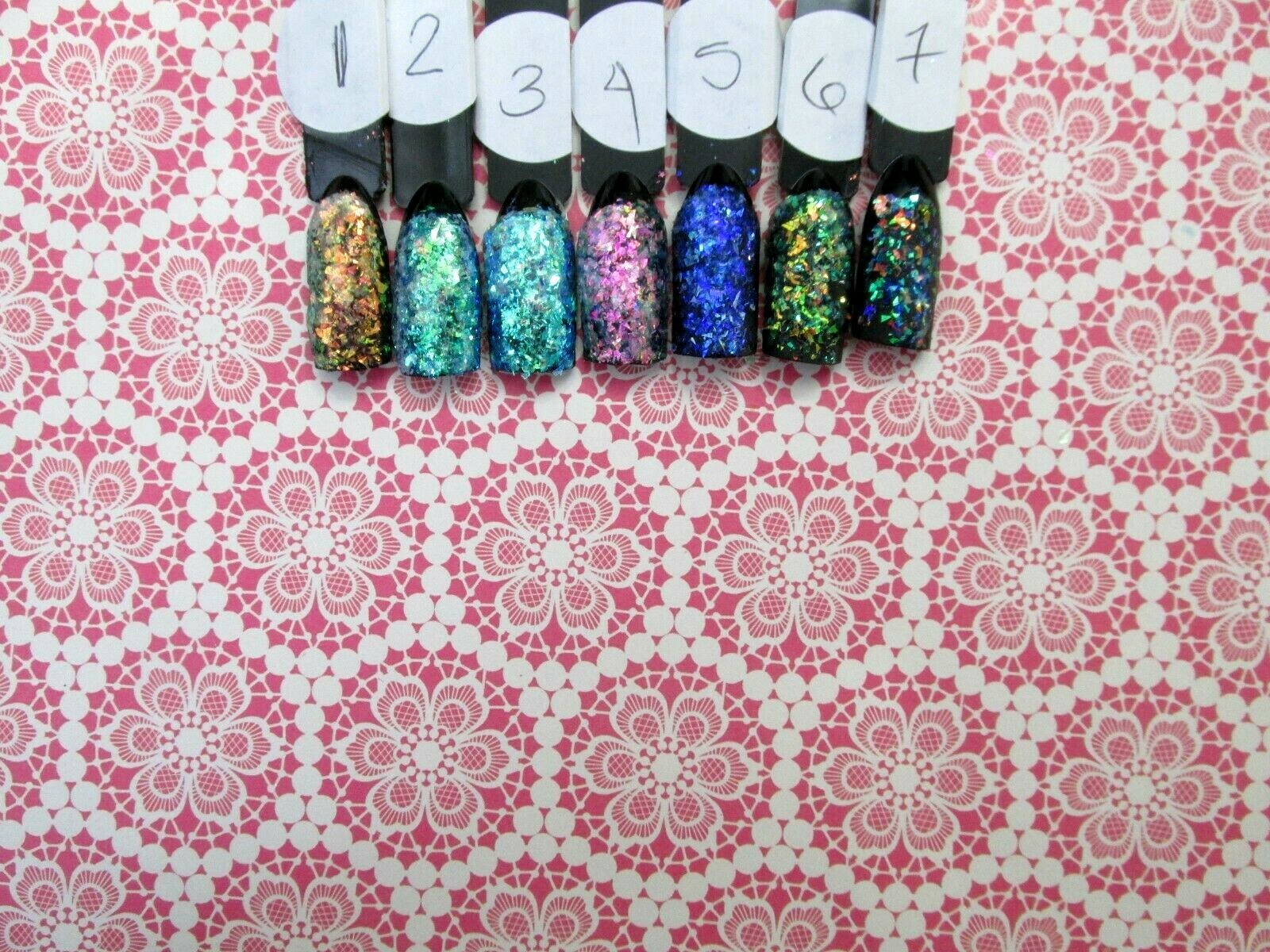 Fantasy Unicorn Dandruff glitter Mylar micro shards nail art tumblers slime