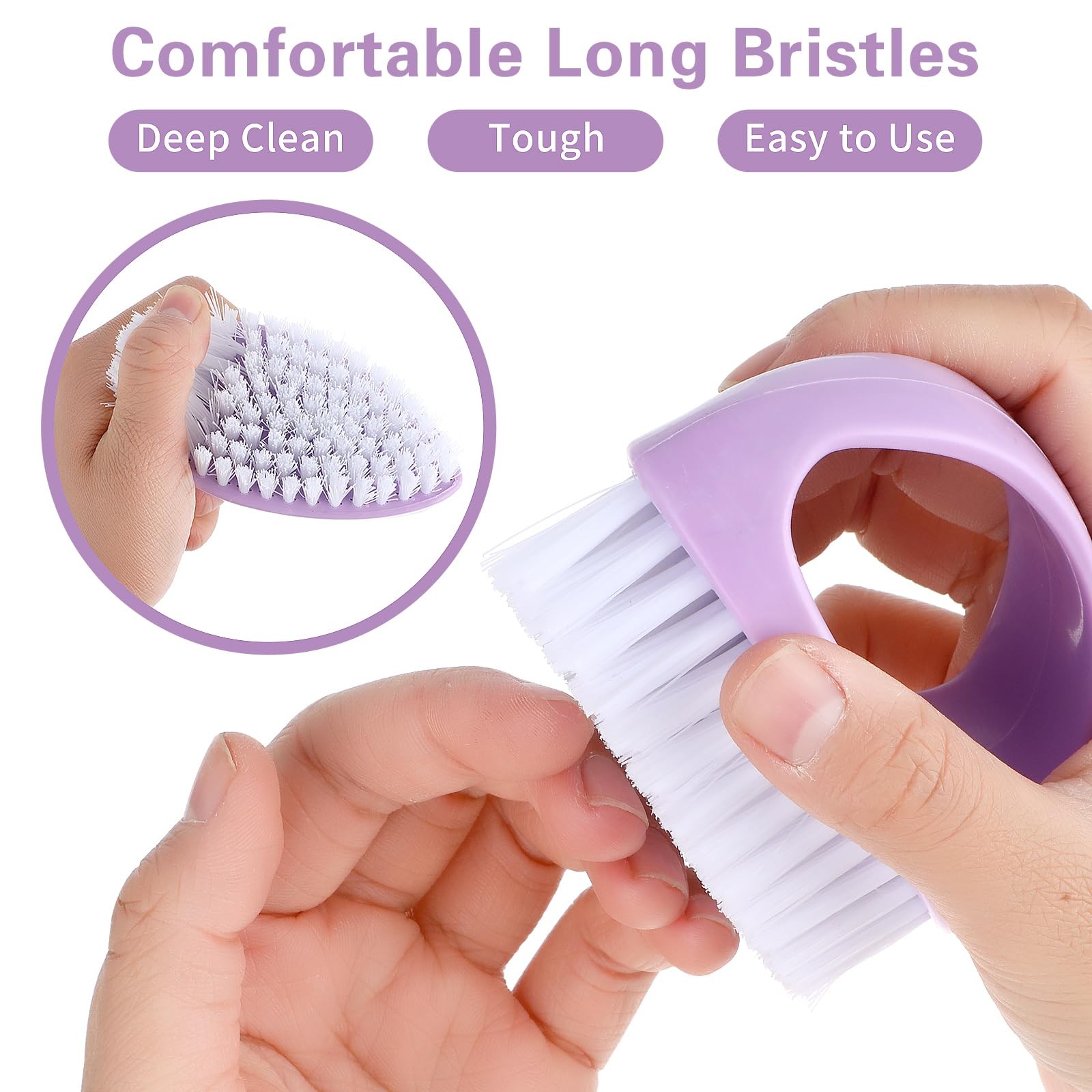 Cobee 2 Pack Hand Nail Brush for Cleaning Fingernails Durable Stiff Bristles …