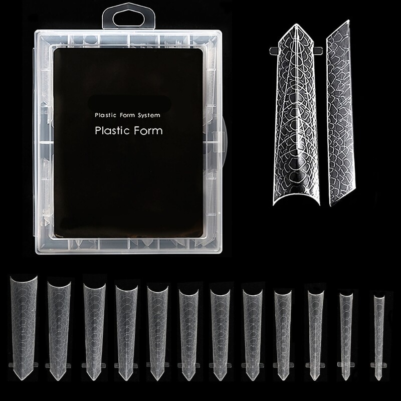 Easy to Use Nail Forms for Creating Stunning Almond Nail Extension at Home