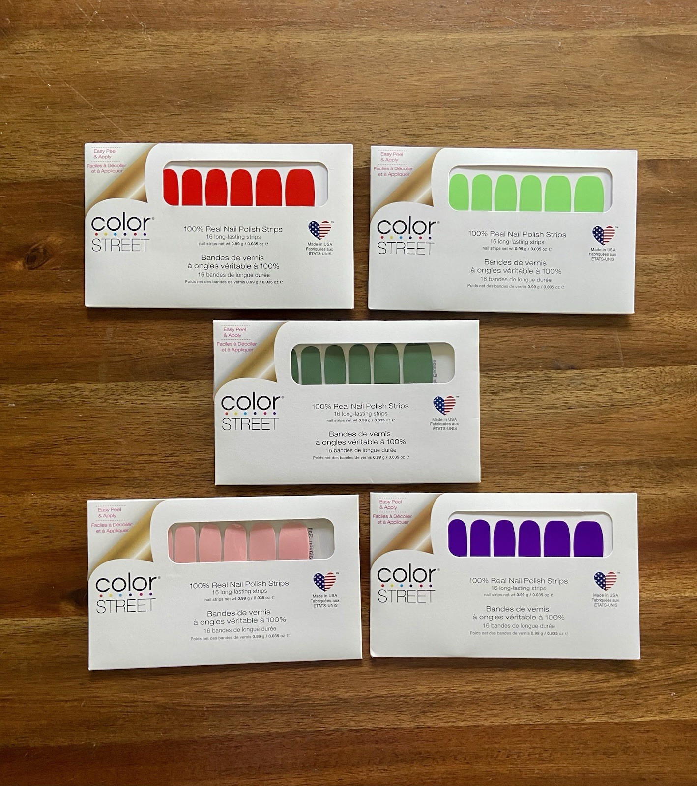 Lot of 20 – Color Street Nail Polish Strips Bundle New Sealed Assorted