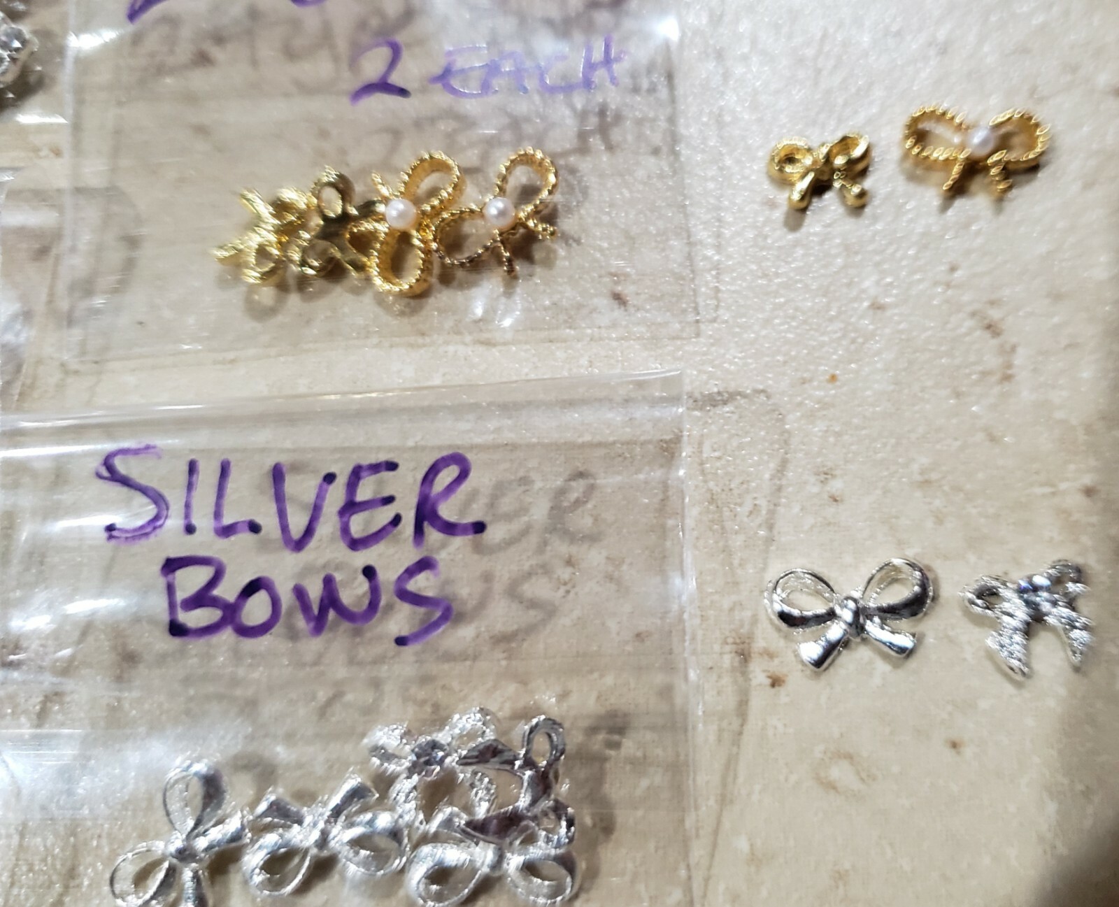 3D Nail Art Charms Rhinestone Jewelry Lot Valentine’s Hearts