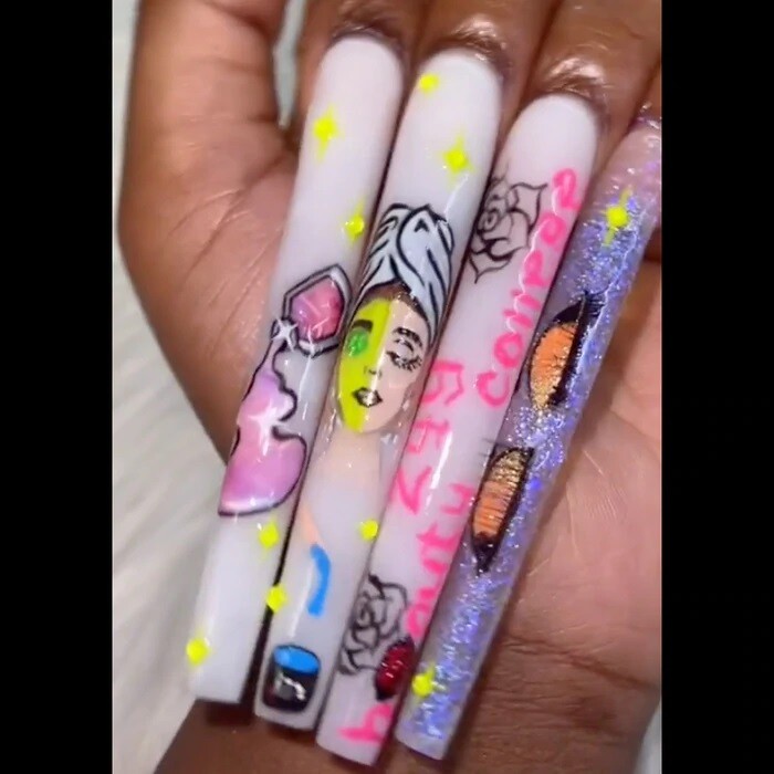Square Straight Nail Tips XX-Long, 600 Pcs, Size 0 to 11, Natural or Clear