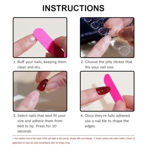 Royal Blue Press on Nails – Glitter Short Square Fake Nails – False Style5