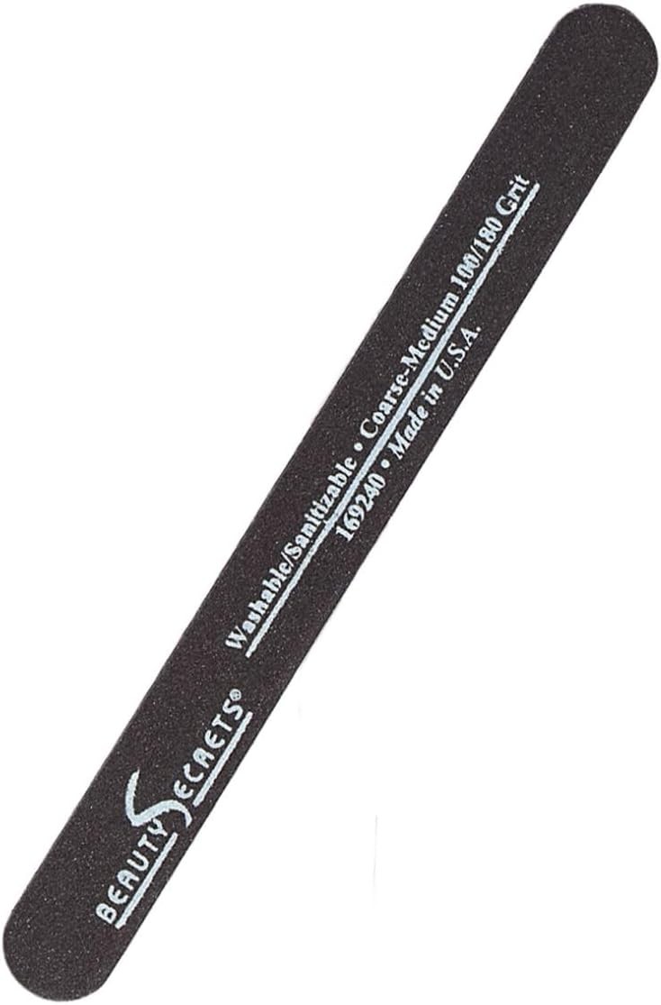 Beauty Secrets Drip & Clog Proof Nail Glue (1 Pack) Bundled with Nail File Black