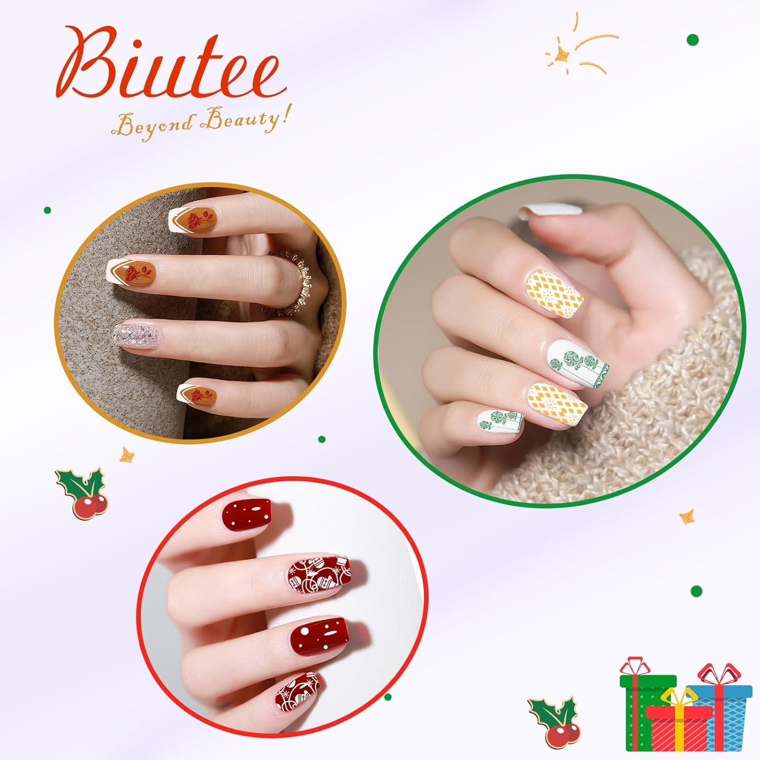 Valentine’s Gift: Nail Art Stamper Kit with 12 Plates & 8 Stunning Gel Polishes