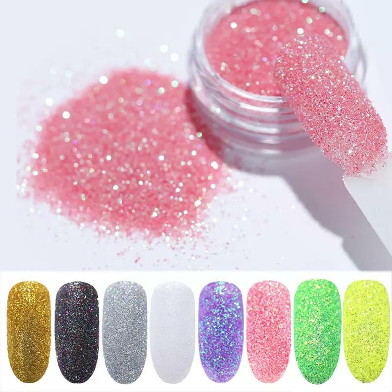 17 Colours Mermaid Nail Glitter Powder Sugar Neon Iridescent Aurora Mirror