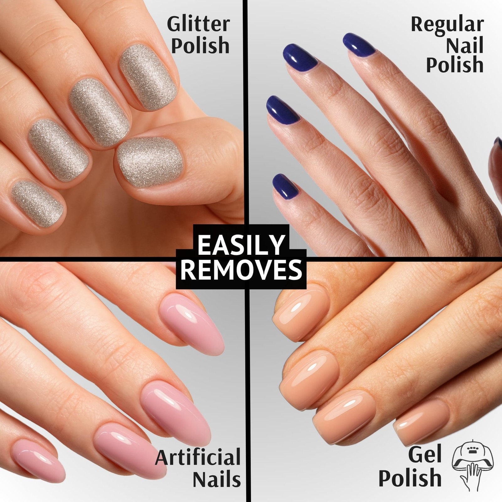 Pronto 100% Acetone Nail Polish Remover – Gel 16 Fl Oz (Pack of 1),