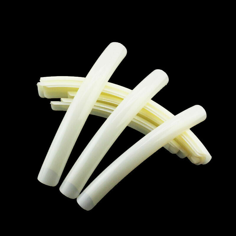 100Pcs Extra Long False Nail Art Tips Stiletto Pointy Square Curved Finger Nails