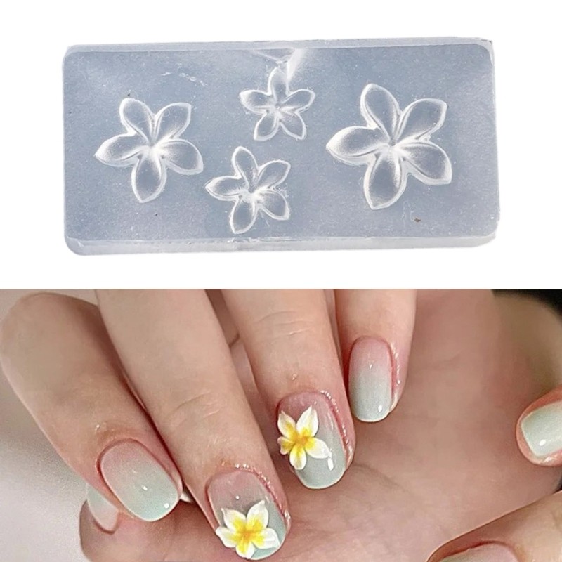Flower Molds Nail Art Silicone Molds Nail Carving Mould Manicure Template Tool