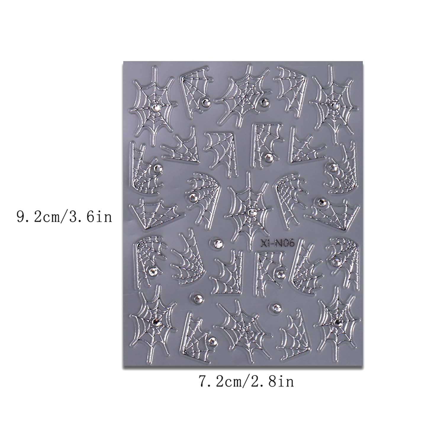 6 Halloween Nail Decals Stickers -Adhesive DIY Nail Art Tips Stencil for Hall…