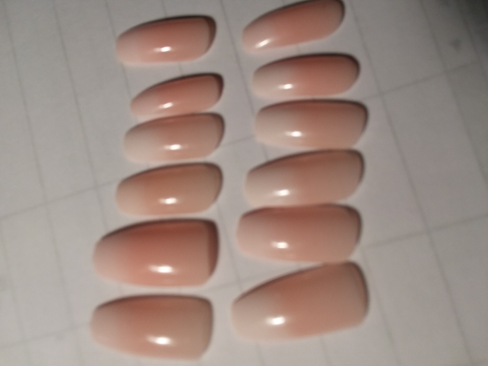 Set of Fake, Full Cover Nails, Long Length