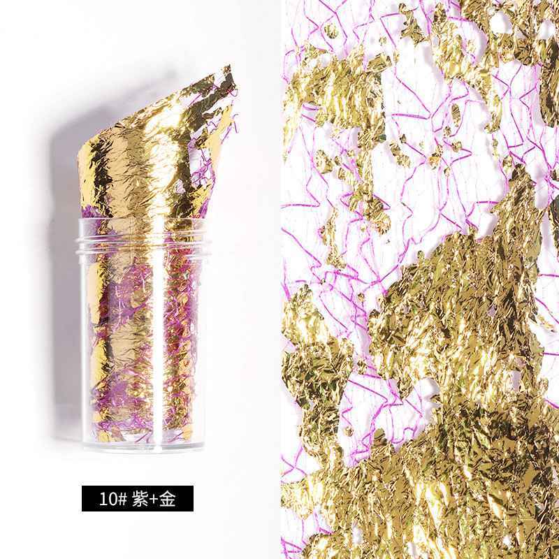 3D Mesh Nail Sticker Tape Adhesive 1PC Silk Gold Silver Net Line Foil Nail Art